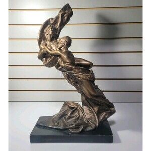 Austin Sculpture 1992 Floating Lovers Sensual Man Woman Soaring Spirits Statue